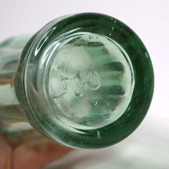 VINTAGE 60's COCA-COLA Coke Contour Bottle Green Glass 6.5oz Embossed Pat.Office - Picture 7 of 9